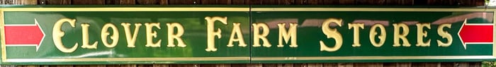 Clover Farm Stores Sign