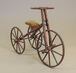 19th c. Child's Wooden Velocipede