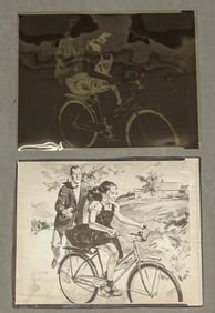 Columbia Bicycle Ad Lot