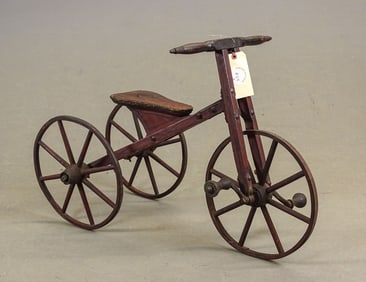 19th c. Child's Wooden Velocipede