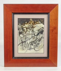 Greg Lemond Autographed Racing Photograph