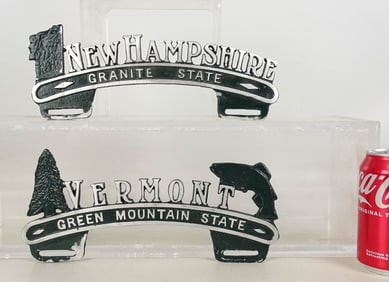 Vintage License Plate Toppers