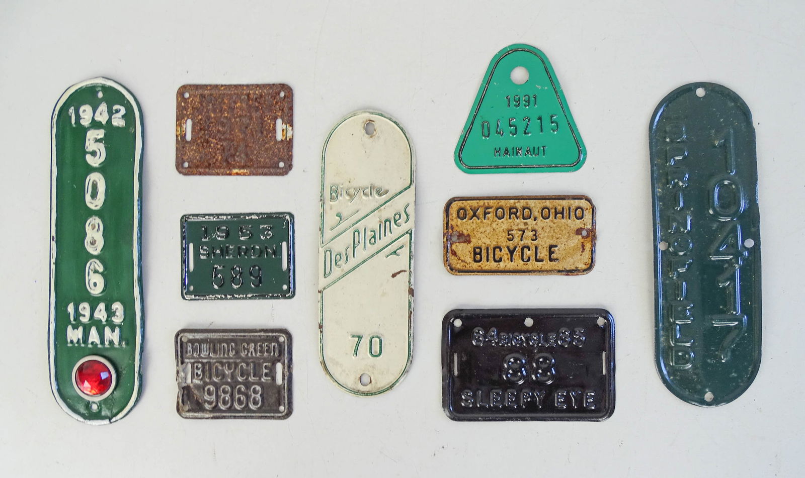 Vintage Bicycle License Plates (1 of 3)