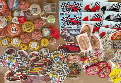 Racintg Pinback and Misc. Lot