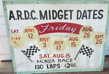 Midget Racing Sign