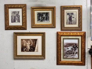 Framed Bicycle Photographs