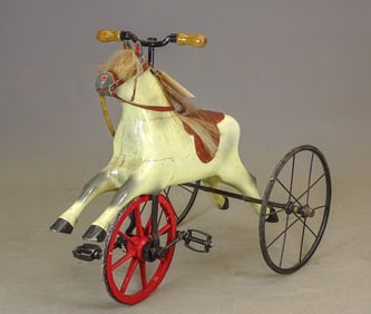 Wooden Child's Horse Tricycle