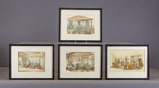 Series of (4) Original Watercolors