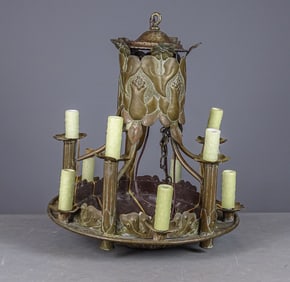 Arts and Crafts Period Chandelier