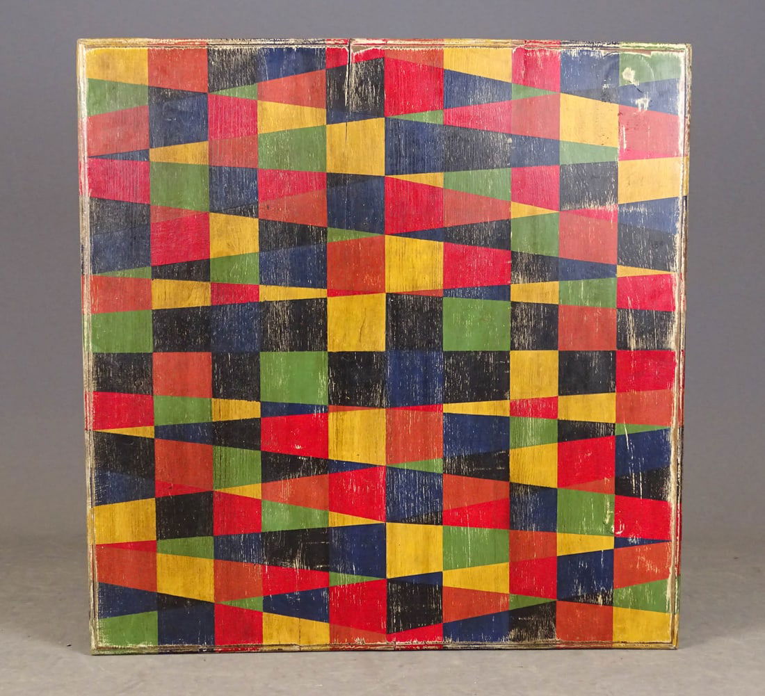 Paint Decorated Wooden Panel (1 of 5)