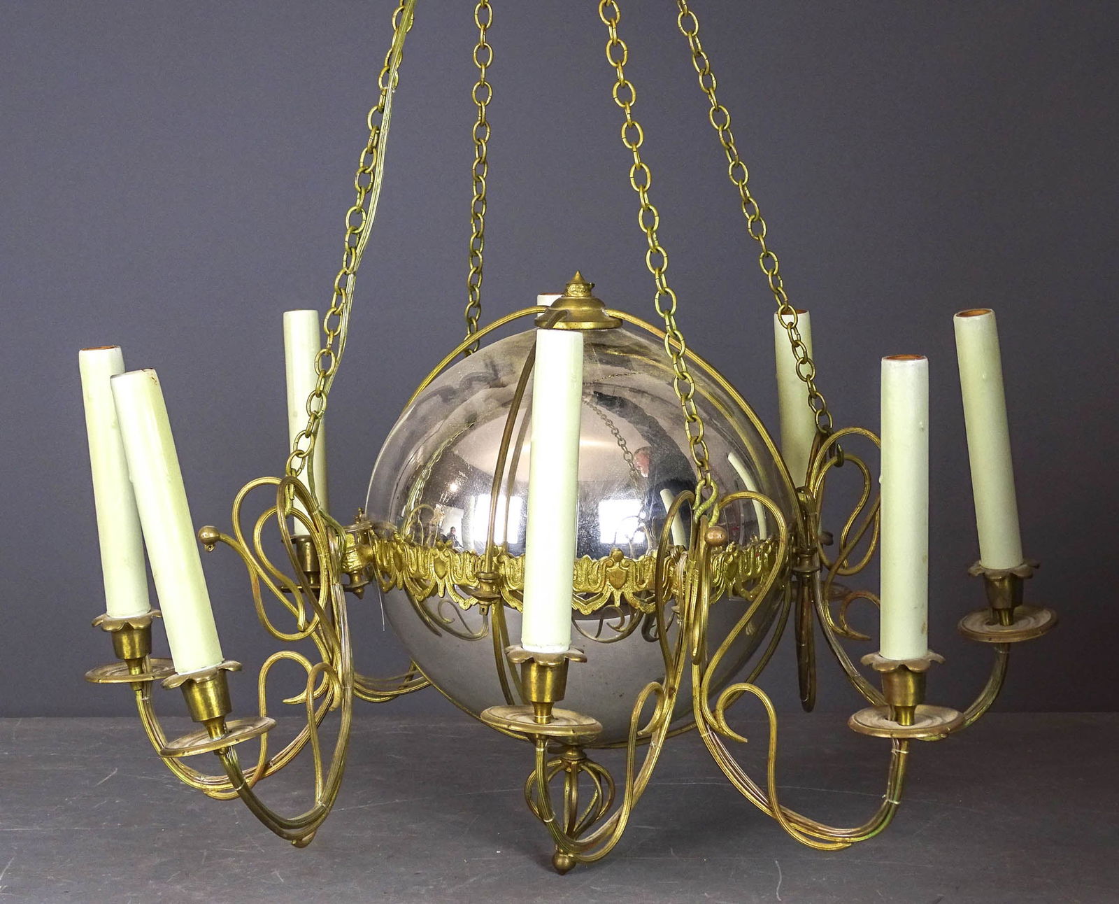 Mercury Glass Chandelier (1 of 5)