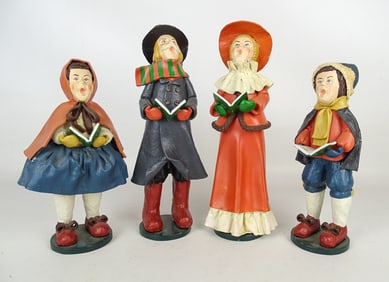 (4) Dickensesque Carolers