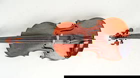 Saxony Violin: Saxony violin, made in Germany, over 100+ years old. 4/4 (full size).