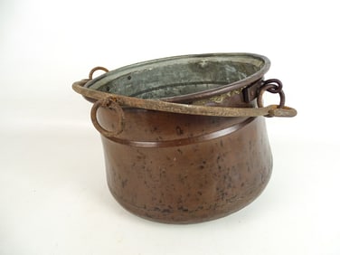 Copper & Wrought Iron Pail