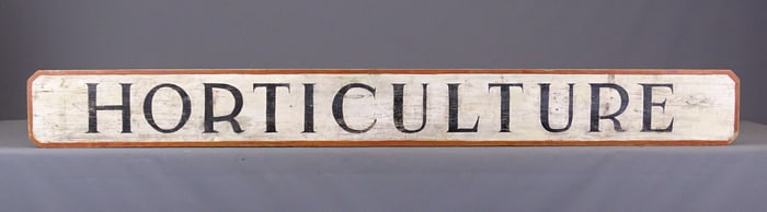 Trade Sign "HORTICULTURE"