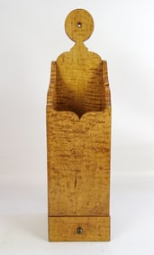 Tiger Maple Candle Box