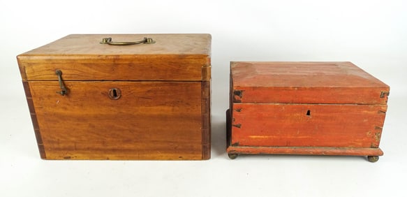 Lot (2) 19th c. Boxes