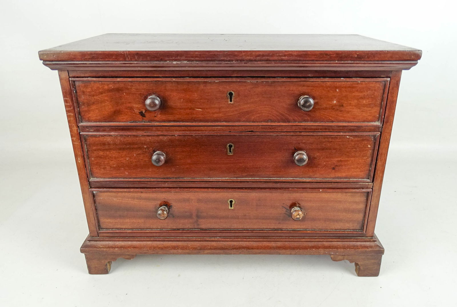 19th c. English Miniature Chest of Drawers (1 of 8)