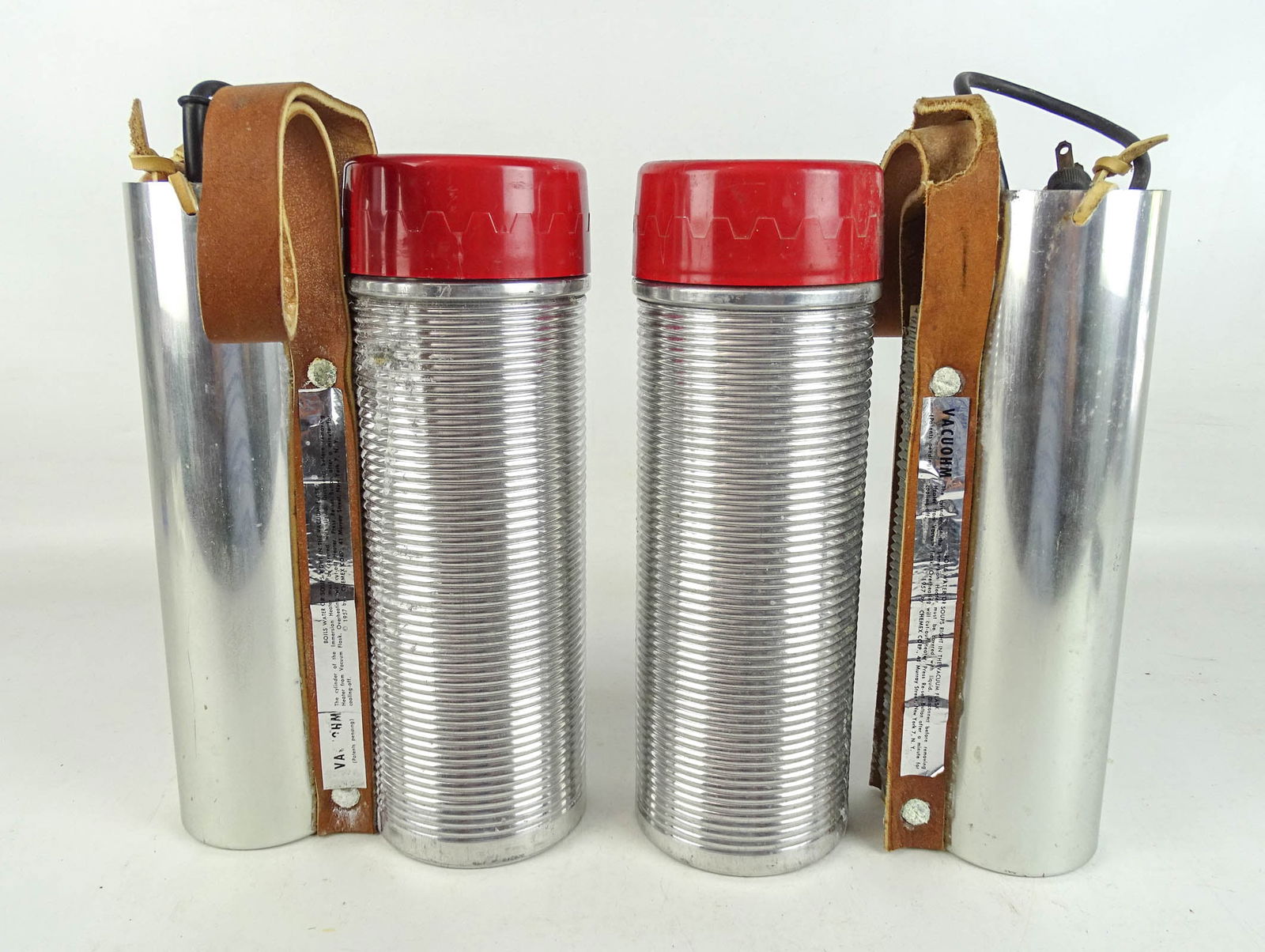 Vintage Chemex German Warming Thermos: Lot (2) vintage Chemex German warming thermos's. 12" Ht..