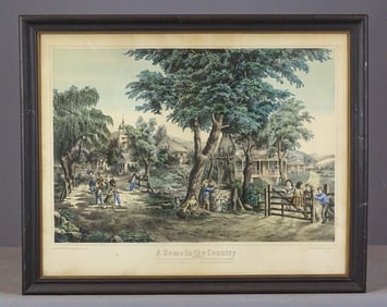 19th c. Print "A Home in the Country"
