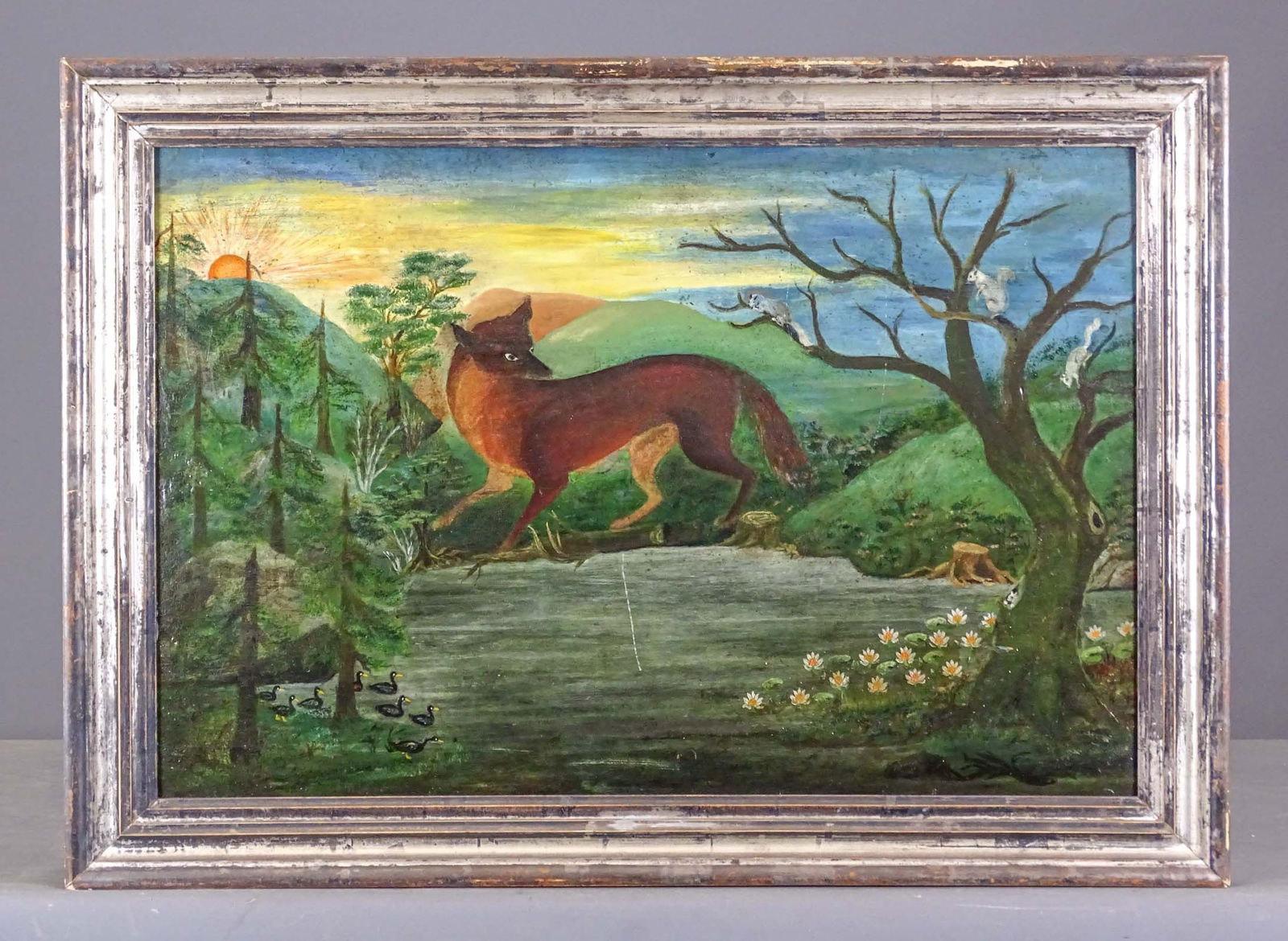 Painting: Fox in Landscape (1 of 7)