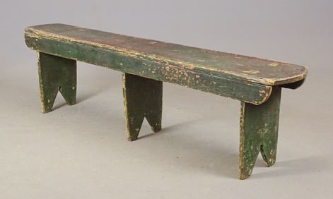 19th c. Bootjack Bench