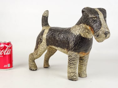 Early Rubber Dog Statue