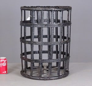 Vintage Metal Painted Basket