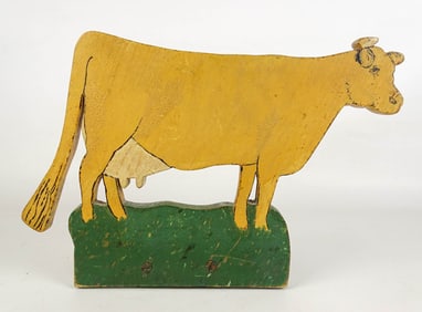 Wooden Cow Doorstop