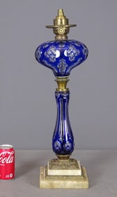 19th c. Sandwich Glass Lamp