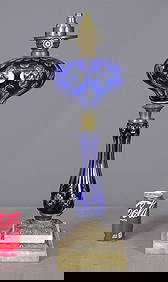 19th c. Sandwich Glass Lamp (1 of 6)