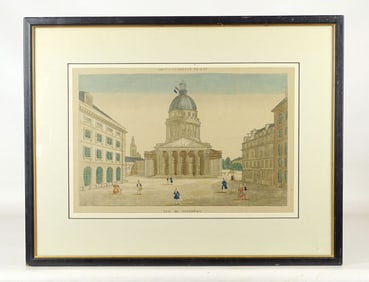 19th c. Print "VUE DU PANTHEON"