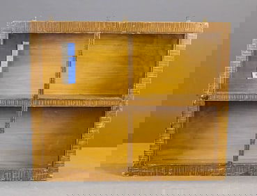 19th c. Painted Hanging Cupboard