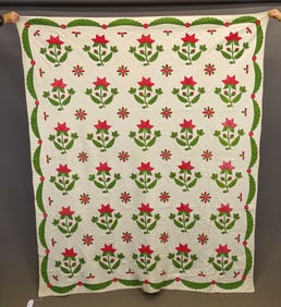 19th c. Applique Quilt