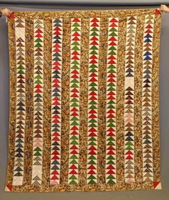 19th c. Chintz Quilt