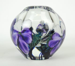 Signed Art Glass Vase