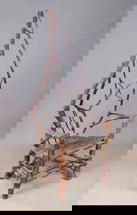 Nick Nickerson Made Adirondack Chair: Nick Nickerson made Adirondack chair. 18" seat Ht., 74" overall