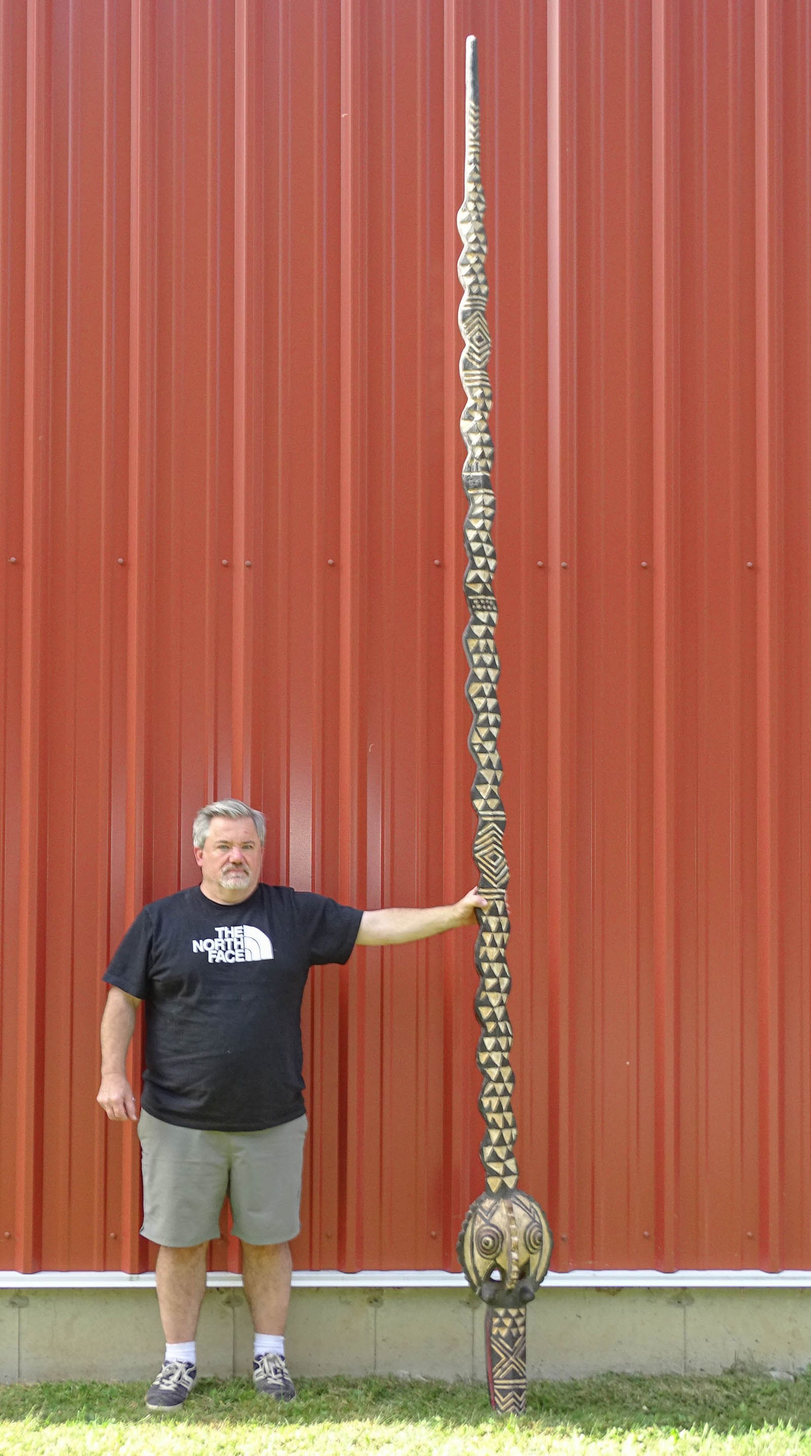 Tall African Crocodile Mask (1 of 4)