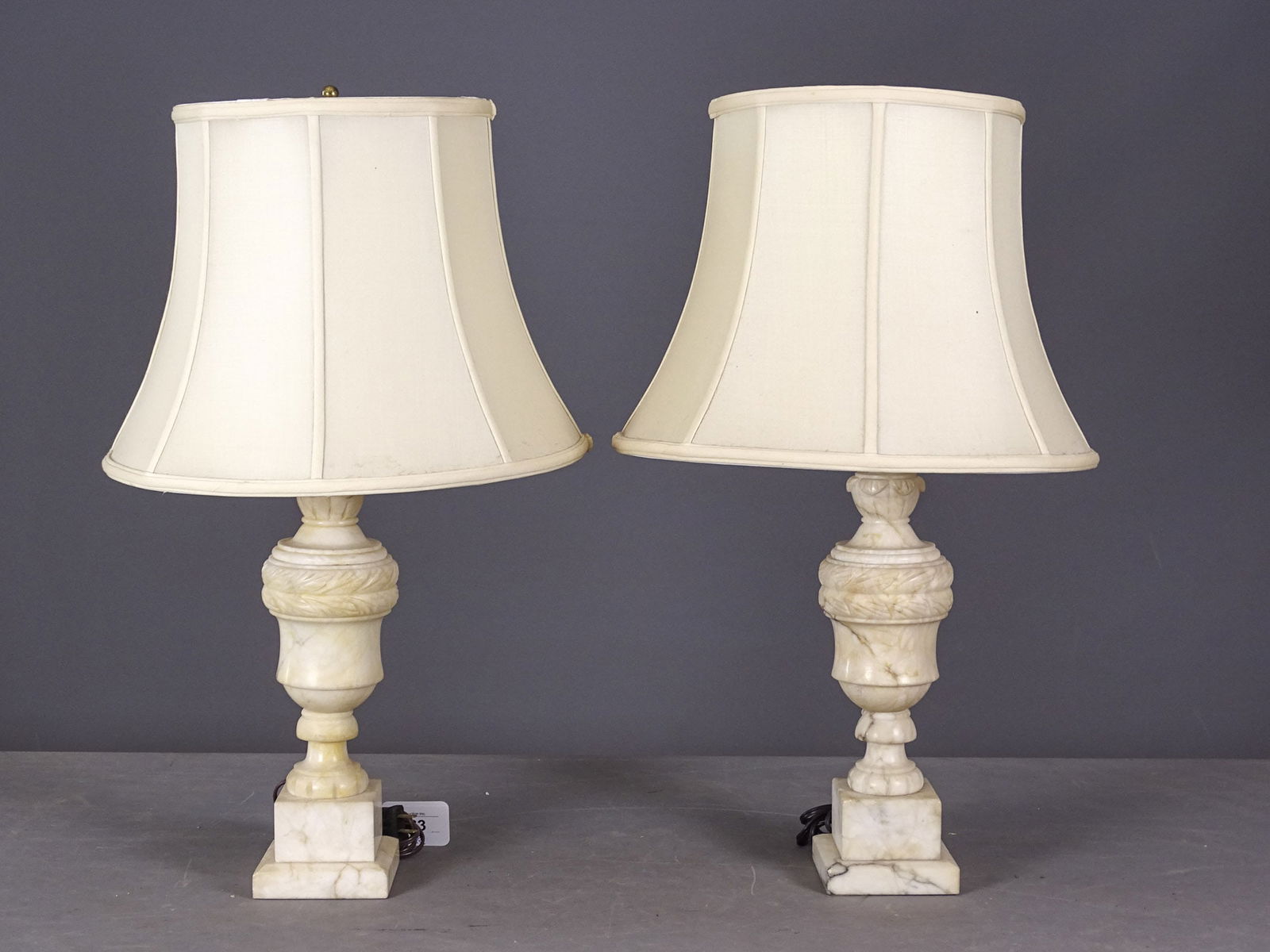 Pair Marble Table Lamps (1 of 7)