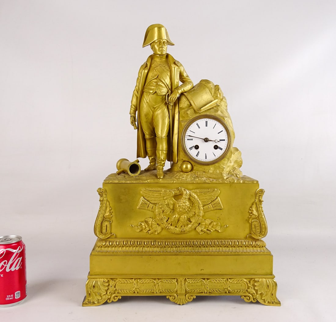 19th c. French Empire Napoleon Mantel Clock (1 of 11)