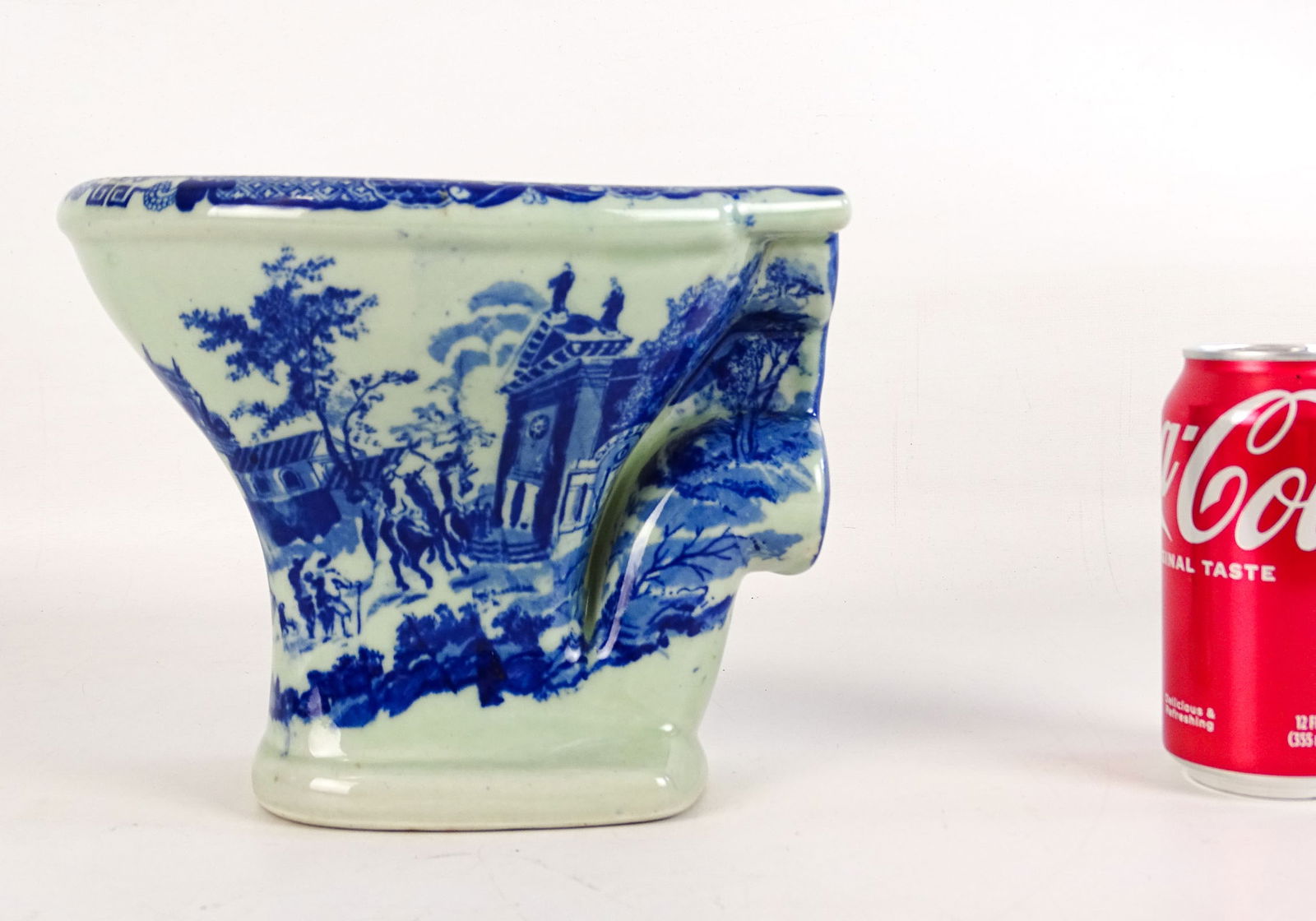 Victoria Ware Commode: Antique ironstone Victoria Ware commode. 6 1/2" Ht., 8 1/2" L..