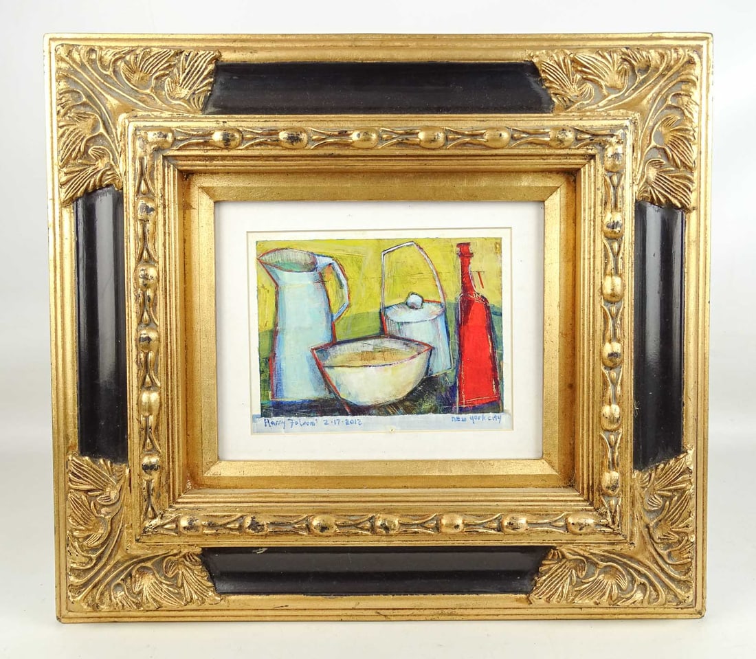 Harry Folsom, Still Life: Still life, Harry Folsom (b.1955). Signed "Harry Folsom, 2/17/2012, New York City". Frame 17" x 19".