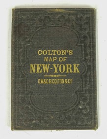 Colton Pocket Map of New York
