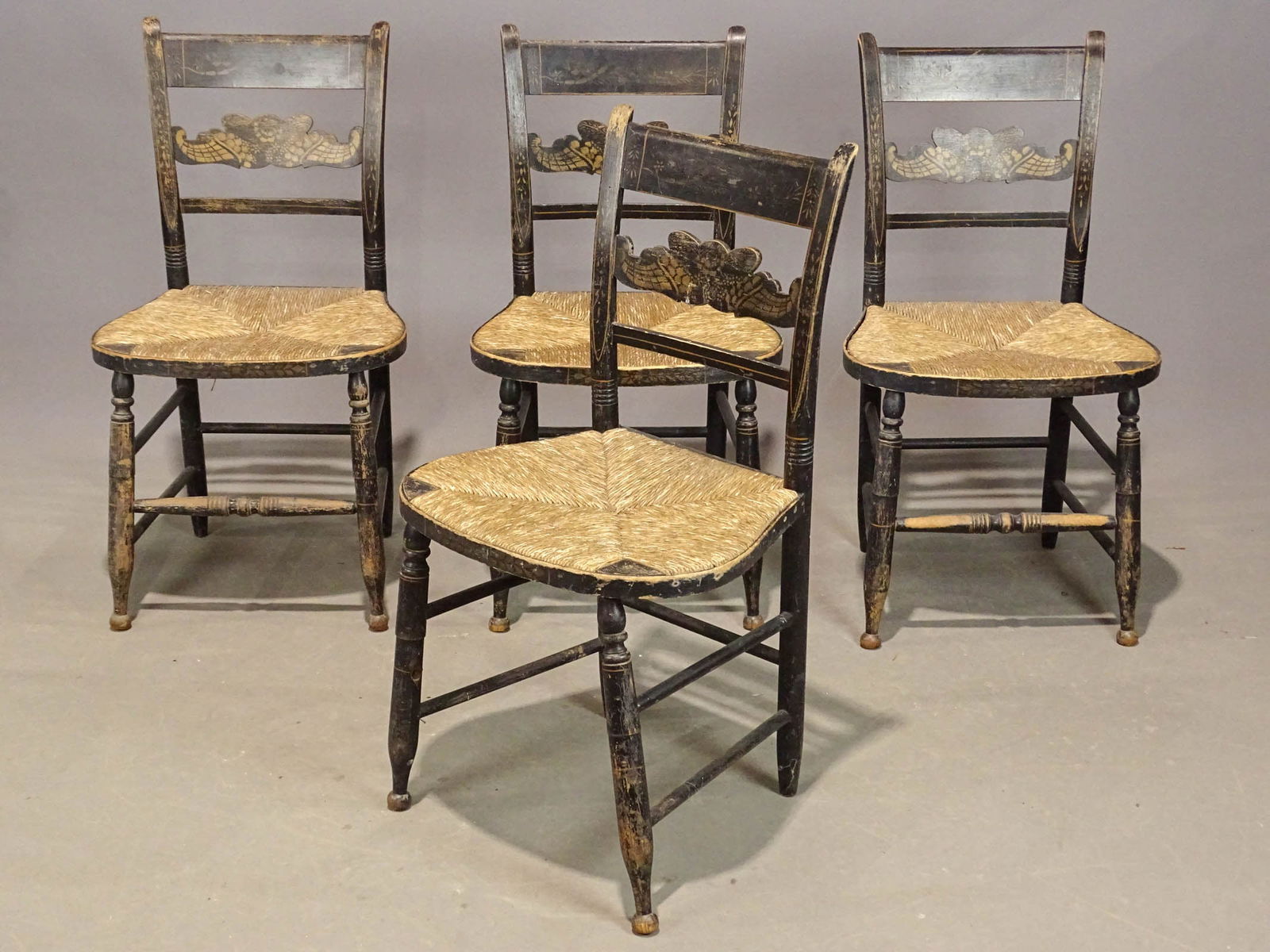 Set of (4) Decorated Chairs (1 of 6)