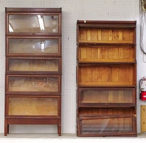 Stacking Oak Bookcases