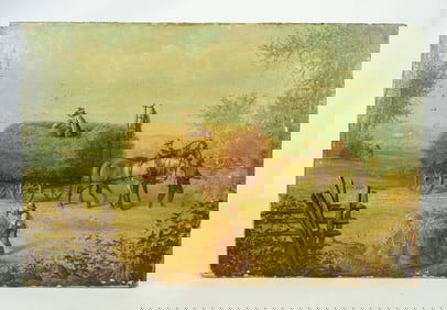 Painting: 19th c. Farmers