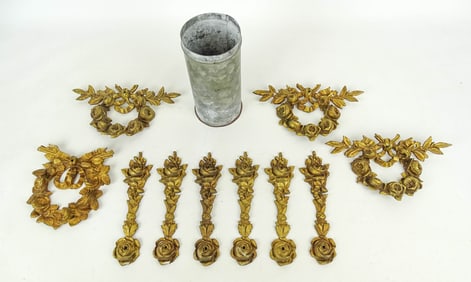 Gilt Bronze Applique Lot