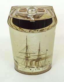 Maritime Navy Antique Tea Cannister