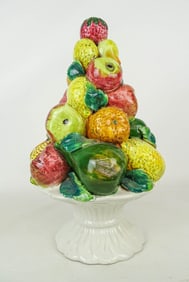 Italian Ceramic Fruit Topiary