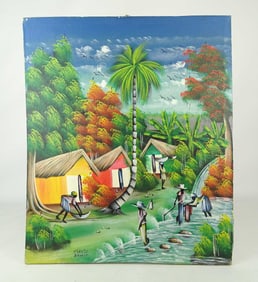 Haitian Folk Art Painting